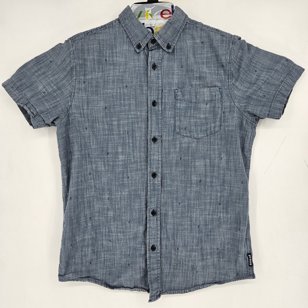 Prana Shirt Mens Small Slim Fit Button Down Outdoor Casual Short‎ Sleeve